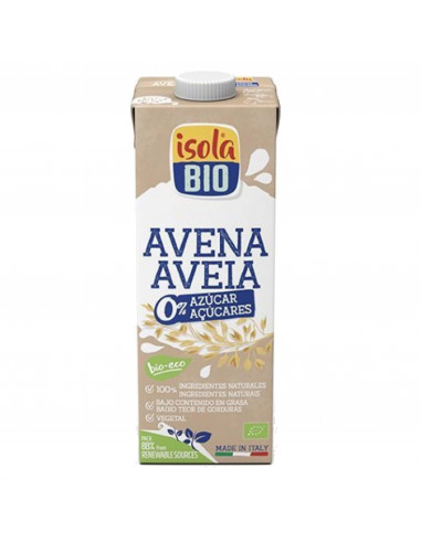 Bebida de Avena 0% azúcares BIO, 1L